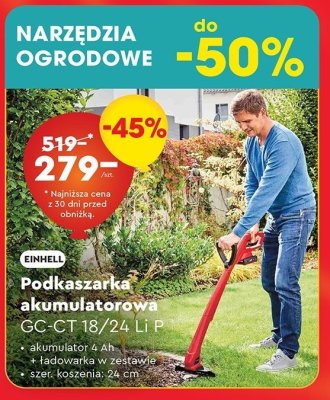 Podkaszarka akumulatorowa ge-ct 18 li kit Einhell promocja