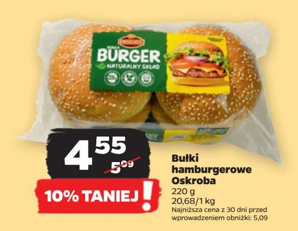 Bułki hamburgerowe Oskroba promocja