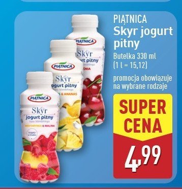 Jagurt nektarynka-malina Piątnica skyr promocja