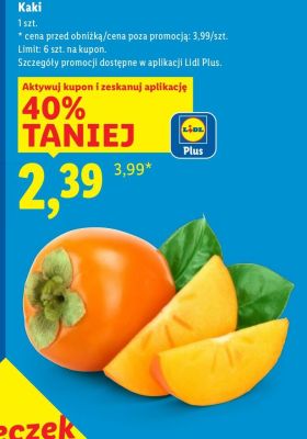 Kaki 1 szt. promocja w Lidl