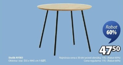 Stolik NYBO promocja w Jysk