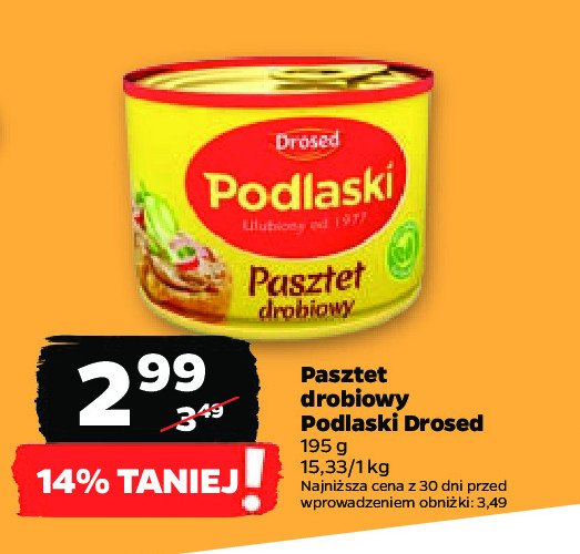 Pasztet drobiowy podlaski Drosed promocja