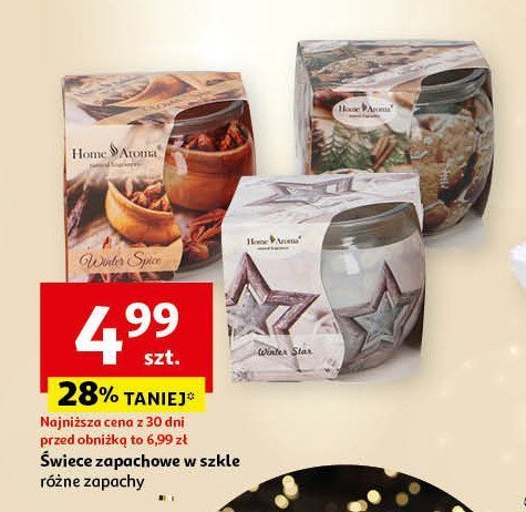 Świeca zapachowa w szkle Home aroma promocja