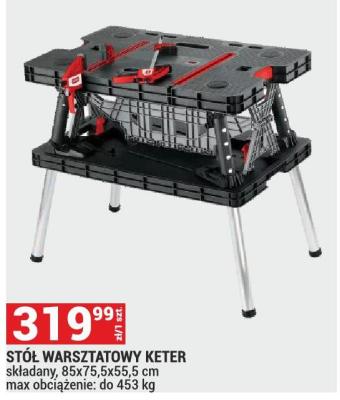 Stół warsztatowy STÓŁ WARSZTATOWY KETER promocja w Merkury Market