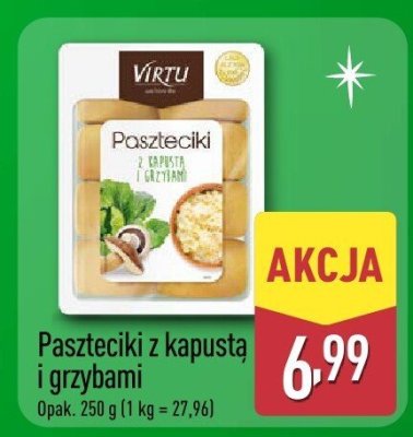 Paszteciki z kapustą i grzybami promocja w Aldi