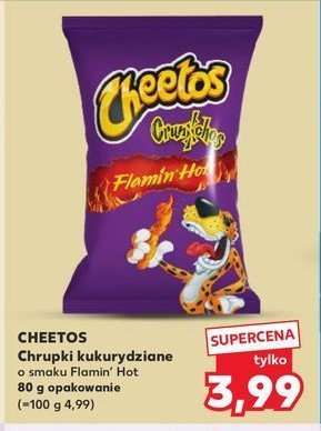 Chrupki flamin hot Cheetos crunchos promocja