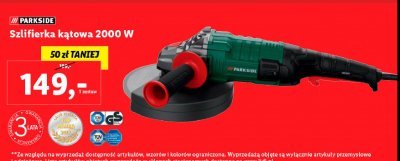 Szlifierka kątowa 2000 w Parkside promocja