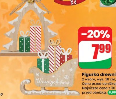 Figurka drewniana promocja w Dino