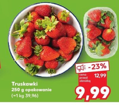 Truskawki opakowanie promocja w Kaufland