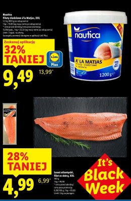 Łosoś atlantycki filet ze skórą XXL promocja w Lidl