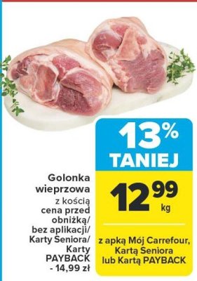 Golonka wieprzowa z kością promocja w Carrefour Market