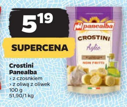 Grostini czosnkowe Panealba promocja