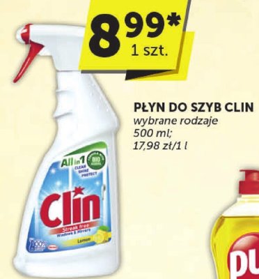 Płyn do szyb Clin wybrane rodzaje 500ml promocja w ABC