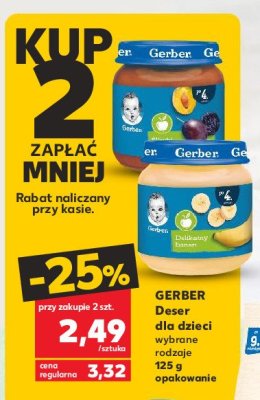 Suszone śliwki Gerber promocja