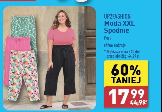 Spodnie damskie xxl Up2fashion promocja