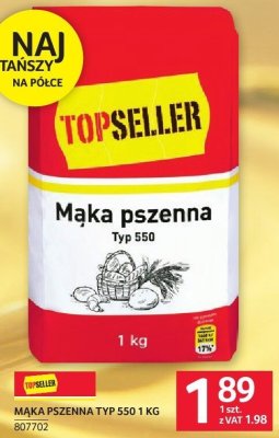 Mąka pszenna Typ 550 1 kg promocja w Selgros