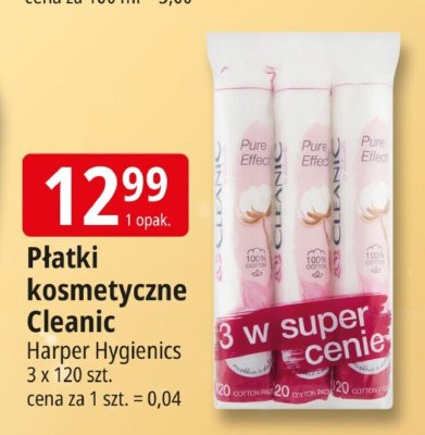 Płatki kosmetyczne Cleanic Harper Hygienics promocja w Leclerc