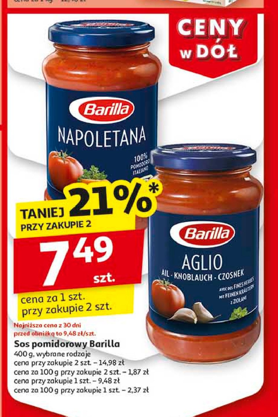 Sos napoletana Barilla promocja w Auchan