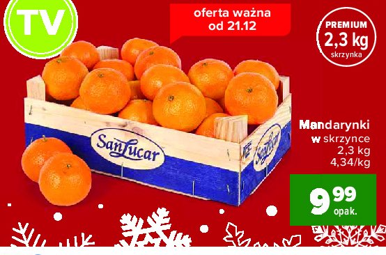 Mandarynki skrzynia Sanlucar promocja w Aldi