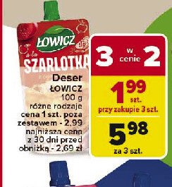 Deser szarlotka Łowicz promocja w Carrefour