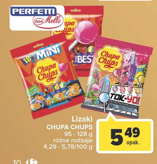 Lizaki miks the best of Chupa chups mini promocja