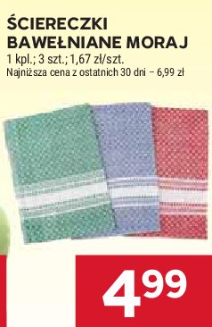 Ściereczki bawełniane Moraj promocja w Stokrotka