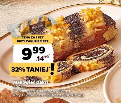 Makowiec z białym makiem Cukiernia olsza promocja w Netto