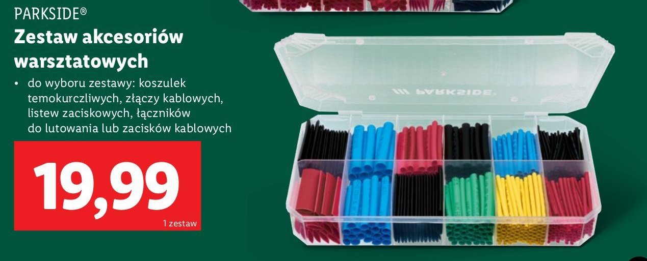 Zestaw szybkozłączek do kabli Parkside promocja w Lidl