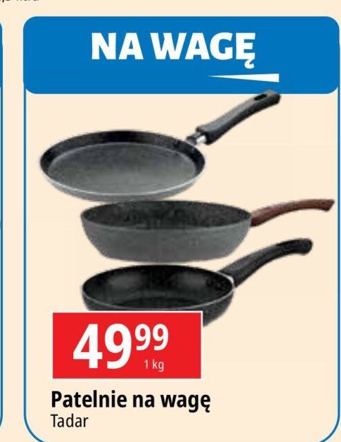 Patelnie aluminiowe Tadar promocja w Auchan
