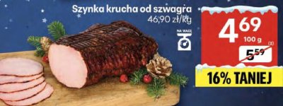 Szynka krucha od szwagra promocja w Delikatesy Centrum
