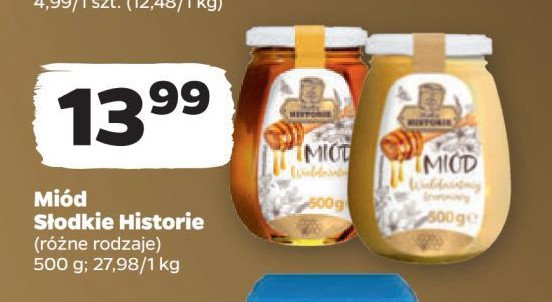 Miód wielokwiatowy Słodkie historie promocja w Netto