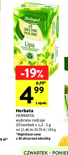 Herbatka lipa Herbapol zielnik polski promocja
