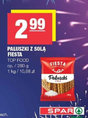 Paluszki z solą Fiesta Top Food promocja w SPAR