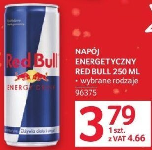 Napój energetyczny Red Bull 250ML promocja w Selgros