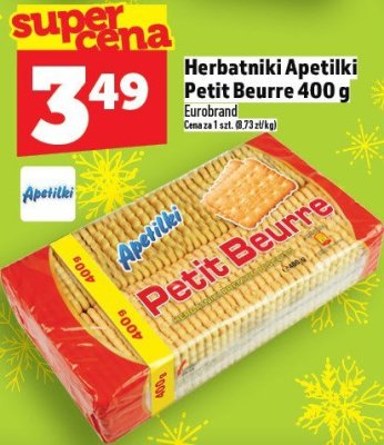 Herbatniki Apetilki Petit Beurre 400 g promocja w TOPAZ
