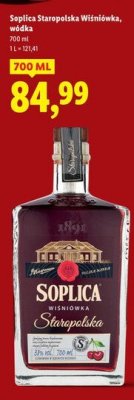 Wódka Soplica Staropolska Wiśniówka 700ml promocja w Lidl