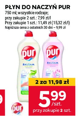 Balsam do naczyń z aloesem Pur balsam promocja w Stokrotka