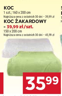 Koc 160 x 200 cm promocja w Stokrotka