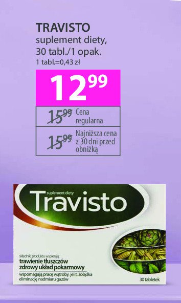 Suplement wspomagający trawienie Travisto promocja