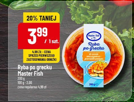 Ryba po grecku Master fish promocja w POLOmarket