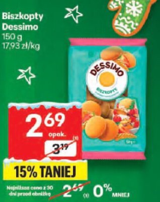 Biszkopty Dessimo promocja w Delikatesy Centrum