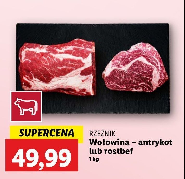 Stek z rostbefu wołowego Rzeźnik codzienna dostawa promocja w Lidl