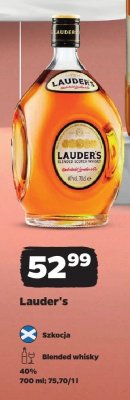 Blended whisky Lauder's promocja w Netto