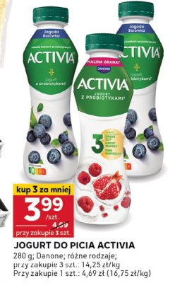Jogurt do picia Activia Danone promocja w Stokrotka