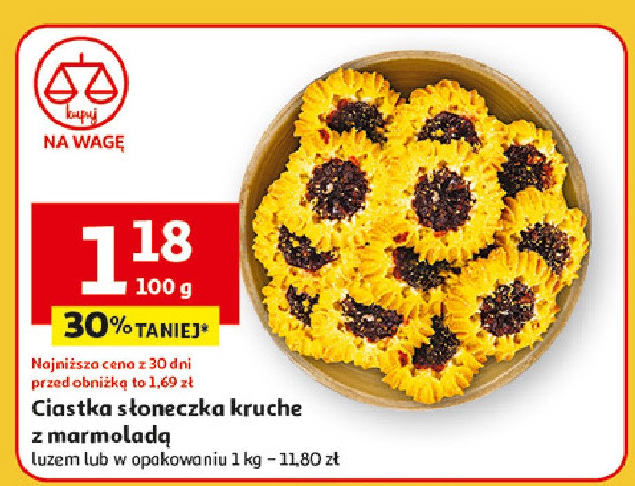Ciastka s艂oneczka z marmolad膮 promocja