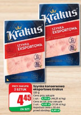 Szynka konserwowa eksportowa  promocja w Dino