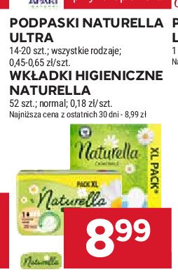 Podpaski higieniczne normal Naturella classic promocja w Stokrotka