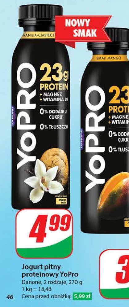 Jogurt wanilia-ciasteczko Danone yopro promocja