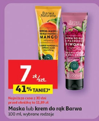 Maska lub krem do rąk Barwa 100 ml, wybrane rodzaje promocja w Auchan