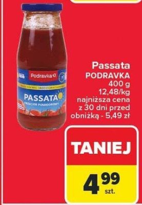 Passata pomidorowa 400 g Podravka promocja w Carrefour